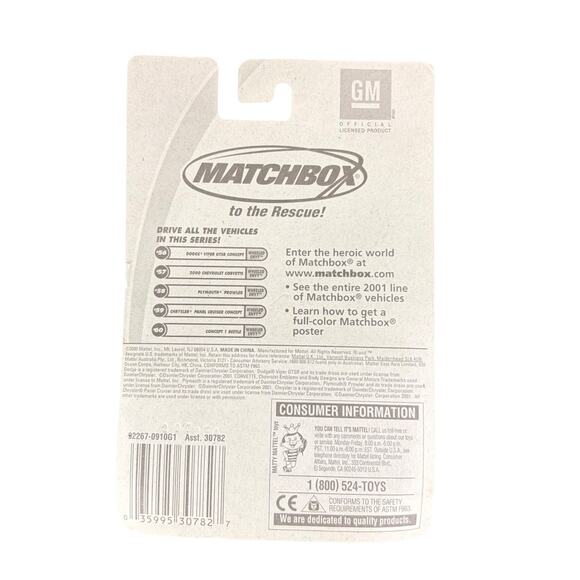 Matchbox 2000 Chevrolet Corvette #57 Of 75 Wheeled Envy Series New Sealed - Picture 5 of 5